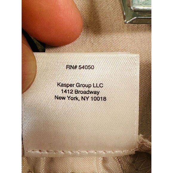 Nine West Beige Dress Pants Women’s Size 16 Straight Leg Career Work Slacks - Picture 14 of 14